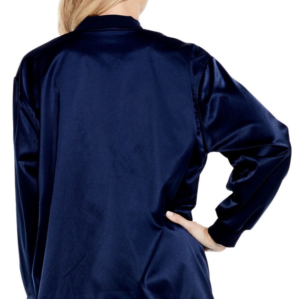 Two by Vince Camuto RIbbed Taffeta Bomber Jacket - Picture 4 of 5